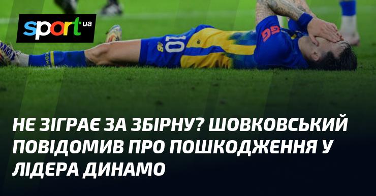 Не зможе виступити за збірну? Шовковський оголосив про травму ключового гравця Динамо