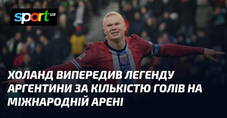 Холанд обійшов аргентинську легенду за кількістю забитих м'ячів на міжнародній сцені.